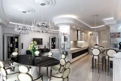 Kitchen living room design art deco
