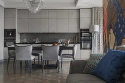 Kitchen living room design art deco