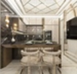 Oshxona yashash xonasi dizayni art deco