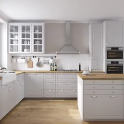 White Budbin Kitchen In Real Interior