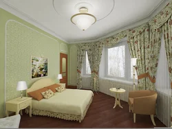 Bedroom design in pistachio color