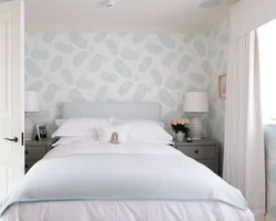 White walls in the bedroom interior photo