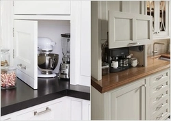 Hide the kitchen in the interior photo