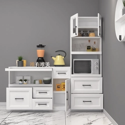 Cabinet pencil case for microwave in the kitchen photo