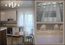 Шторы на кухню на кольцах фота