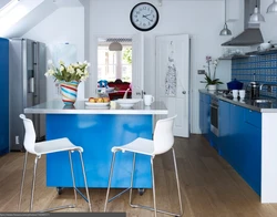 Kitchens blue and white photo