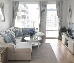 Mənzil daxili qonaq otağı yüngül divan