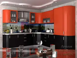 Дизайн Двухцветных Угловых Кухонь