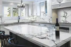 Ошхонаҳо бо аксҳои countertops сунъӣ