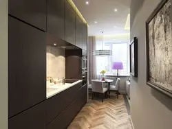 Bir otaqlı mənzildə mətbəx daxili
