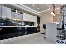 Black And White Kitchen Wallpaper Color Photo