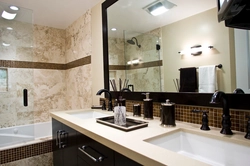 Marble and mosaic bath design