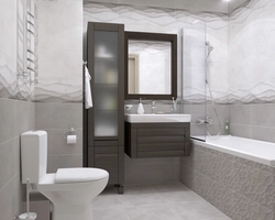 Gray beige bath design