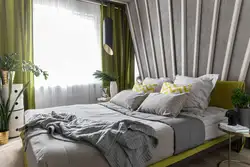 Серо Зеленые Спальни Фото