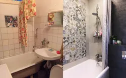 After renovation in the bathroom photo design