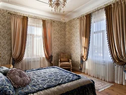 Curtain design for bedroom in classic style