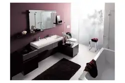 Bathroom furniture in the interior photo of the room