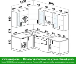 Corner Kitchens With Sink In The Corner Photo With Dimensions