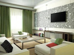 Modern wallpaper color for living room photo