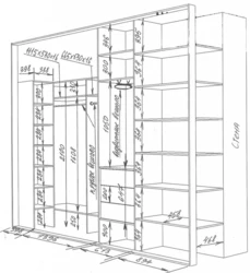 O'rnatilgan koridor shkaflarining foto diagrammasi