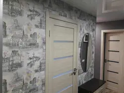 Wallpaper for the kitchen and hallway in Khrushchev photo