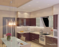 Wallpaper For A Beige Kitchen Interior Photo