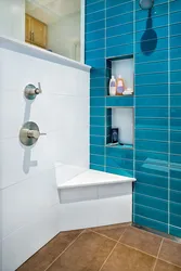 White grout in the bathroom photo
