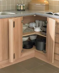 Photo corner kitchen cabinets on one wall