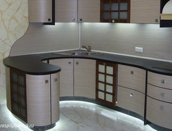 Photo corner kitchen cabinets on one wall