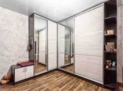 Hallway Design In An Apartment With A Wardrobe Photo In Light Colors