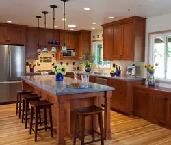 Walnut kitchen interior photos