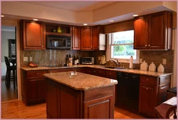 Walnut kitchen interior photos