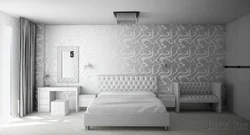 Белые Обои В Интерьере Спальни Фото