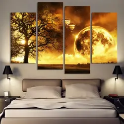 Posters for bedroom interior on the wall