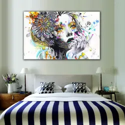 Posters for bedroom interior on the wall