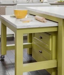 Kitchen design pull out table