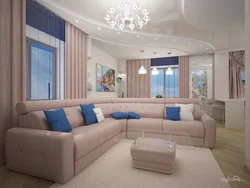 Pastel Rənglərdə Qonaq Otağı Dizaynı