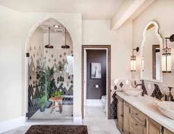 Mediterranean style bath interior