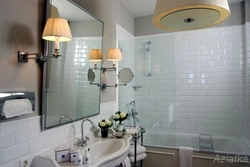 Tiles in the bathroom do not reach the ceiling photo