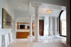 Bathtub with column photo