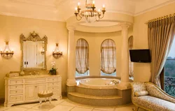 Bathtub with column photo