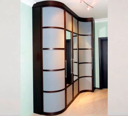 Built-In Wardrobe In The Hallway Corner Design
