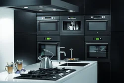 Kitchen appliances in the kitchen interior