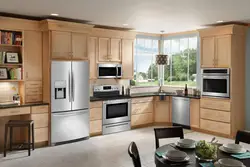 Kitchen appliances in the kitchen interior