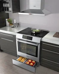 Kitchen appliances in the kitchen interior