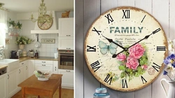 Kitchen wall clock design photo