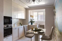 Design of standard apartments, kitchen interior photos