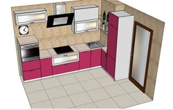 Kitchen design size 3 by 5