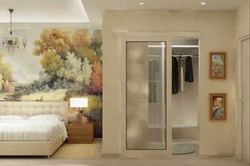 Bedroom with dressing room design 16 sq.m.