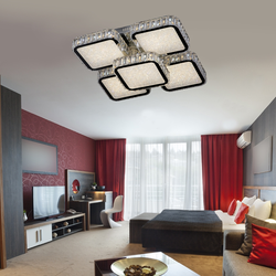 Beautiful chandeliers for the living room in a modern style photo